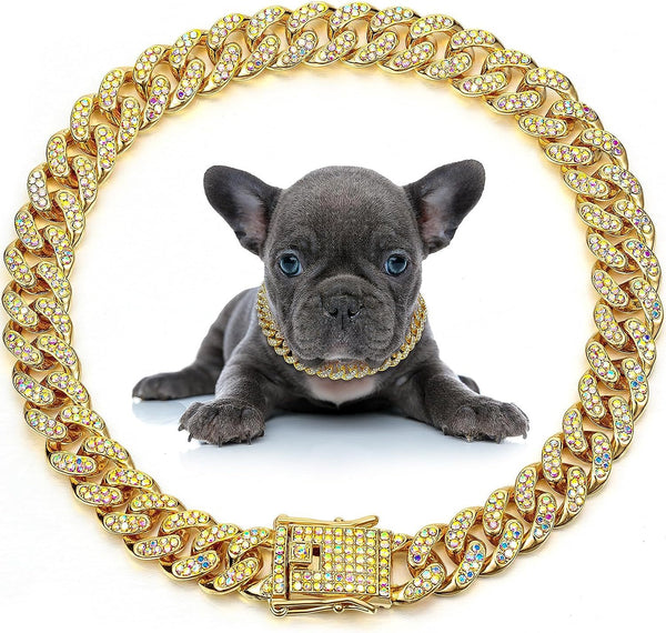 Collar con Diamantes Mascotas